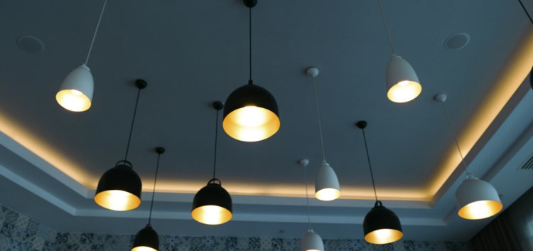 a group of lights